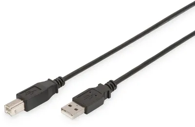 Zdjęcie produktu dla DIGITUS USB 2.0 Anschlusskabel Typ A -B  St/St     1.8m,  be