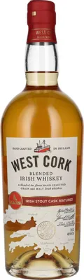 Produktbild von West Cork Blended Irish Whiskey Stout Cask Finish 700ml 40% Vol.