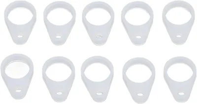 Productafbeelding van Oorbel Clips - Silicone Ringen - Oorbel Vasthouden - Universeel Geschikt - 10 Stuks - Transparant