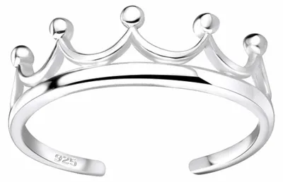 Produktbild von Zehenring Zehring Krone 925 Silber