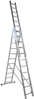 Obrázok produktu pre Al rebrík, 3 x 11 priečok, 3,15 m, 7,11 m, 4,90 m, ALVE 7611