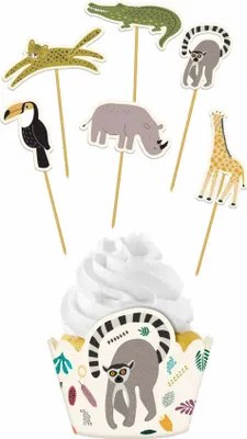 Produktbild von Zoo Birthdayparty Muffin-Set 12-teilig