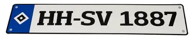 Produktbild von HSV Fanartikel HSV Deko-Kennzeichen ohne STCK