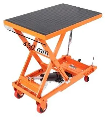 Produktbild von Hydraulischer Hebetischwagen, 500 lbs Tragfähigkeit, langlebige Konstruktion, Orange 500lbs