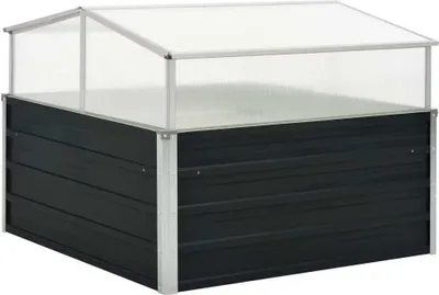 Produktbild von Gewächshaus Anthrazit 100x100x77 cm Verzinkter Stahl