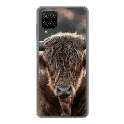 Produktbild von MuchoWow® Handyhülle Schutzhülle Hülle für Samsung Galaxy A12 Schottischer Highlander - Mantel - Porträt Silikon Softcase Handy Hülle - Bild