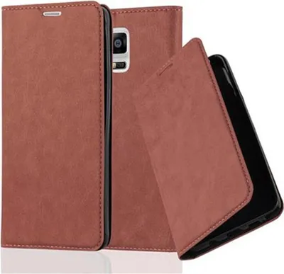Obrázek produktu pro Cadorabo pouzdro pro Samsung Galaxy NOTE 4 Protective Case in Brown Pouzdro na mobil s magnetickým zavíráním