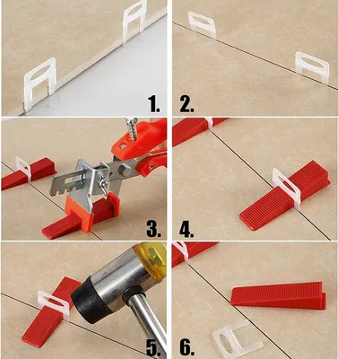 Produktbild von 400 Treklipjes 100 wiederverwendbare Wedges - Fliesen-Nivelliersystem 3-12 mm