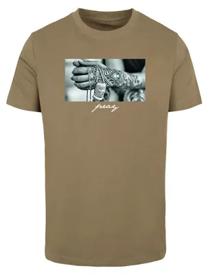 Produktbild von Mister Tee - "Pray 2.0" T-Shirt für Herren TN1872 (XL) (Oliv)