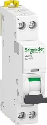 Obrázek produktu pro Schneider Electric A9 IC40N 1PN B 20A 6000A/10KA (A9P44620)