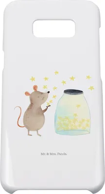 Produktbild von Mr. & Mrs. Panda Samsung Galaxy S8 plus Handyhülle  Maus Sterne - Weiß - Geschenk, Lustige Sprüche, Cover, Schwangerschaft, Handy Case, Geburtstag, Hülle, Hoffnung