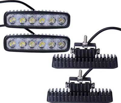 Produktbild von Greenmigo 4X 18W LED Offroad Arbeitslicht Flutlicht Spotlight Reflektor Scheinwerfer Arbeitsscheinwerfer 1600LM Schwarz Aluminium Druckguss IP67