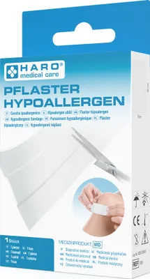 Immagine prodotto di HARO10001 Cerotto ipoallergenico per ferite HARO, 500 x 60 mm, bianco
