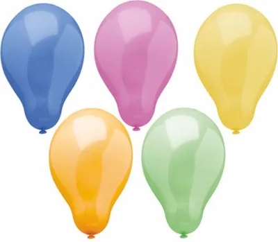 Produktbild von PAPSTAR Luftballons "Trend" farbig sortiert