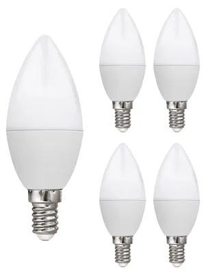 Produktbild von Kobi E14 LED-Lampe B35 9W 806lm 6500K tageslichtweiß 5 Stück