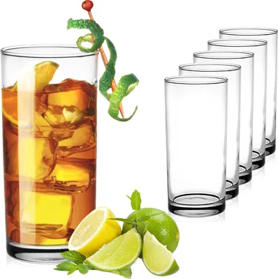 Produktbild von PLATINUX Trinkgläser aus Glas 280ml (max.300ml) Set 6-Teilig Getränkeglas Wasserglas Saftglas Longdrinkgläser