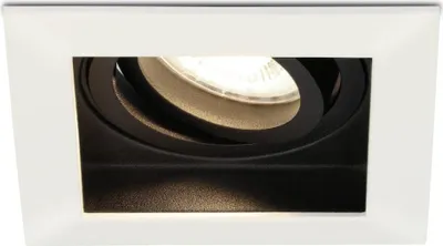 Image de HOFTRONIC - Spot LED encastrable carré 4W 345lm 4000K GU10 orientable blanc