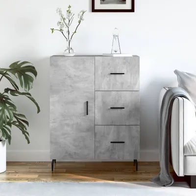 Produktbild von vidaXL Sideboard Betongrau 69,5x34x90 cm Holzwerkstoff