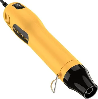 Produktbild von Mini Düsenheizgerät - Klebepistole für Beizen und Beschichten - Temperaturregulierung mit Doppelstufe - 350 Watt - Gelb