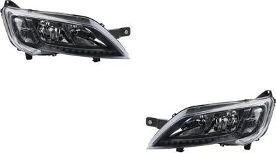 Produktbild von Johns, Scheinwerfer Set Halogen passend für Fiat Ducato 250 14- chrom LED TFL Lin. Rec. 1374297080 1392604080 1394430080 1612041880 1626194880 1374293