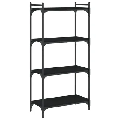 Produktbild von vidaXL Bücherregal 4 Böden Schwarz 60x30x120 cm Holzwerkstoff