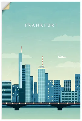 Produktbild von ARTland Wandbild, selbstklebend Frankfurt Größe: 20x30 cm