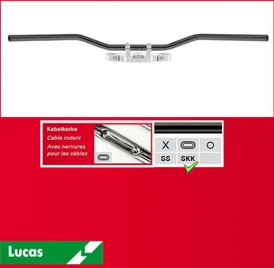 Obrázok produktu pre Stahllenker Flyerbar, Stahl, schwarz
