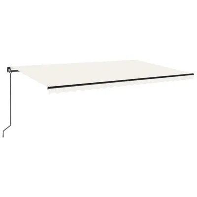 Obrázek produktu pro vidaXL Markýza ručně zatahovací 500x300 cm krémová