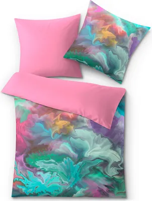 Produktbild von Kleine Wolke Bettwäsche Satin, Fusion Multicolor, 1-135x200 /1-80x 80