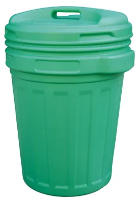 Immagine prodotto di Bidone con coperchio a vite e chiusura ermetica - 70 Lt. Green
