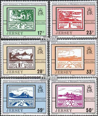 Produktbild von Briefmarken GB - Jersey 1993 Mi 624-629 gestempelt Besetzungsausgabe