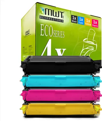 Produktbild von 4 Mehrwegtoner kompatible Lasertoner ersetzt Xerox 113R00725 113R00724 113R00726 113R00723 Mehrfarbig