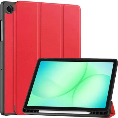 Produktbild von Schutzhülle mit Klappe für Galaxy Tab A11 Plus / A9 Plus, Bizon Case Tab Lizard, Rot