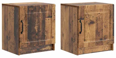 Zdjęcie produktu dla Szafka Nocna 2 pcs Stare drewno 43 x 34,5 x 47 cm