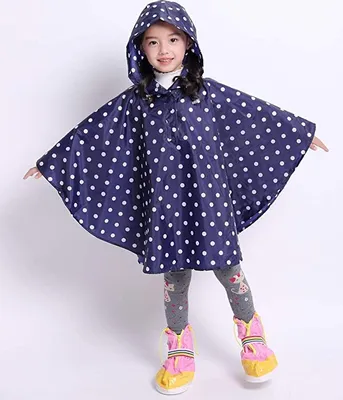 Produktbild von Kinder Regenponcho Wasserdicht Regenmantel mit Muster（XL）