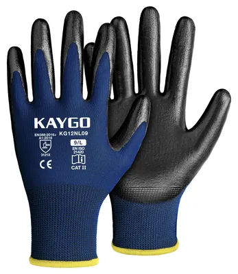 Produktbild von KAYGO Arbeitshandschuhe Nitril beschichtet, 12 Paar, KG12N