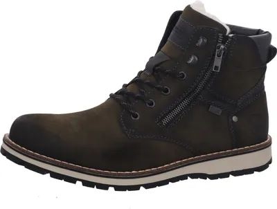 Produktbild von Rieker Schnürstiefel - Grün Synthetik Größe: 47 Normal