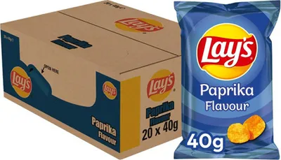 Image de Lay's - Chips Poivron Sac 40gr | 20 pièces