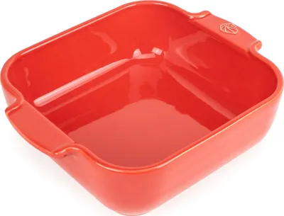 Produktbild von Peugeot quadratische Auflaufform Appolia Ofenform Keramik Rot 21 cm 60213
