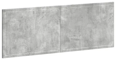 Imagen del producto de vidaXL Cabecero de pared, color gris cemento, material de madera