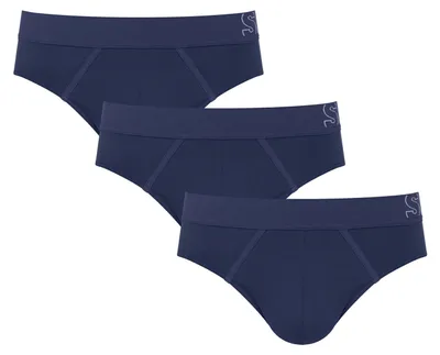 Produktbild von sloggi Herren Slip 3-Pack Briefs - BLUE BLACK - Größe L