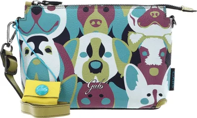 Produktbild von Gabs Leder Umhängetasche Josephine TG Animals + Bull Crossbody Bag Pop Dogs Vinaigrette mehrfarbig