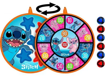 Productafbeelding van Dartboard and darts - DISNEY - Stitch - Scratch - 36 cm