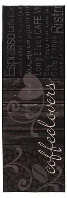 Produktbild von Teppich Pyron 325 Schwarz 60x180 cm – Pflegeleicht & Strapazierfähig
