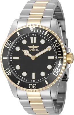 Obrázek produktu pro Invicta Pro Diver 49698 Pánské Hodinky - Quartz Hnutí - Nerezová Ocel s Černým Ciferníkem - 43 mm