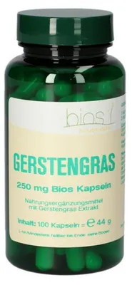Produktbild von Bios Gerstengras 250 mg Kapseln, 100 g Kapseln