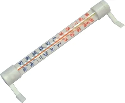 Obrázek produktu pro Teploměr okenní plast/sklo 21x2cm lepicí S KOZÁČEK
