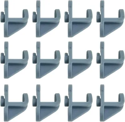 Imagen del producto de Soportes de plástico para estantes, 12/16 unidades, para refrigeradores y congeladores, soportes para estantes