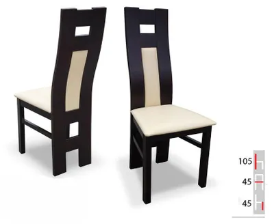 Zdjęcie produktu dla Krzesło Z Litego Drewna Krzesło Do Jadalni Designerskie Krzesło Skórzane Krzesła Krzesła Do Jadalni K41B