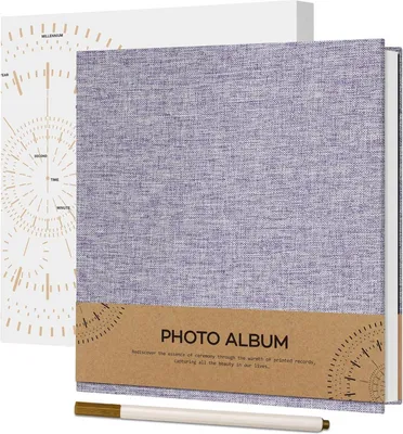 Zdjęcie produktu dla Samoprzylepny album na zdjęcia ślubne 10x15cm fioletowy